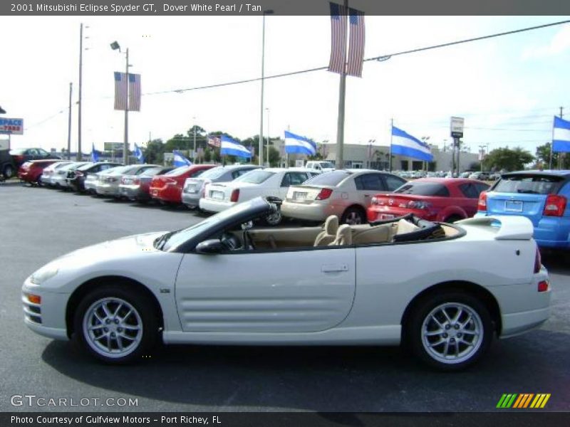 Dover White Pearl / Tan 2001 Mitsubishi Eclipse Spyder GT