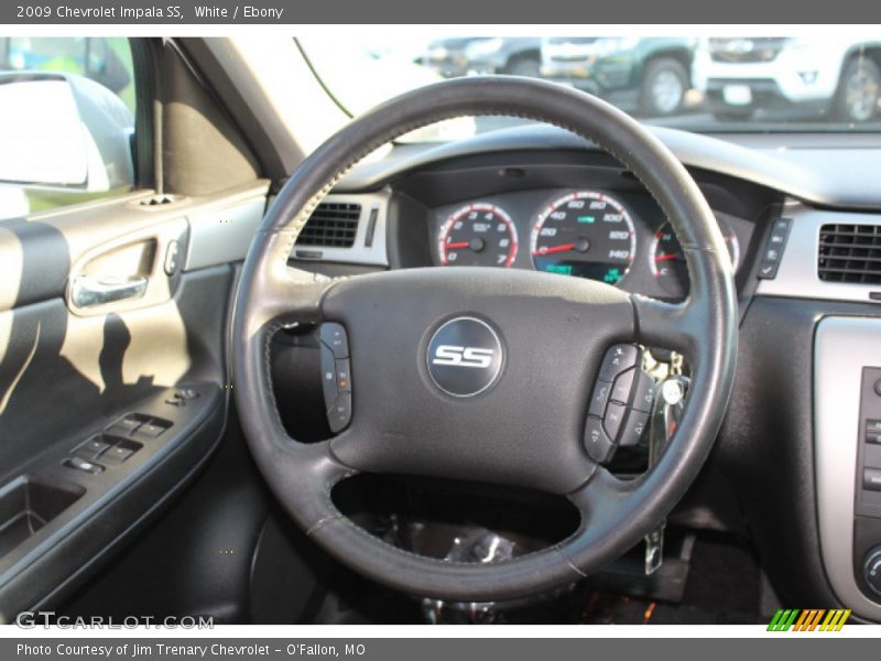 White / Ebony 2009 Chevrolet Impala SS