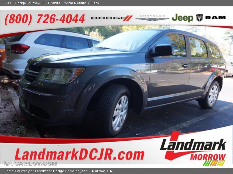 Granite Crystal Metallic / Black 2015 Dodge Journey SE