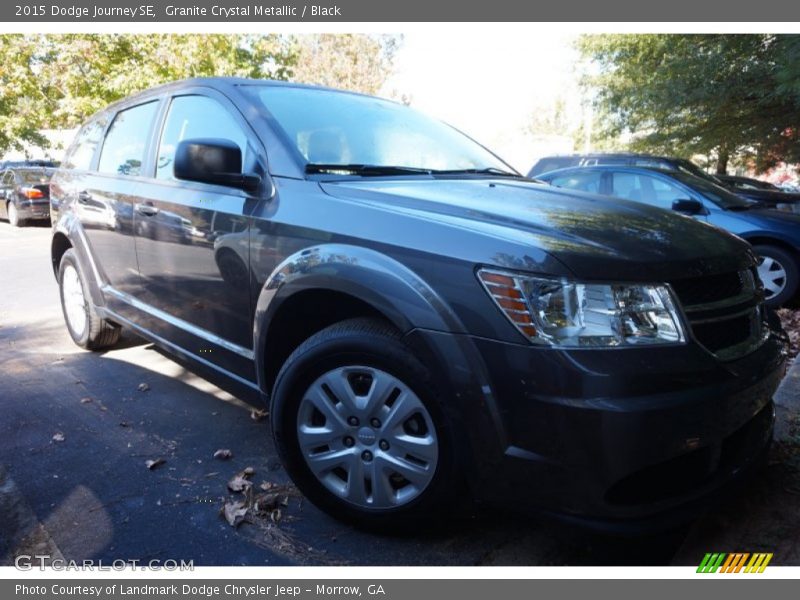 Granite Crystal Metallic / Black 2015 Dodge Journey SE