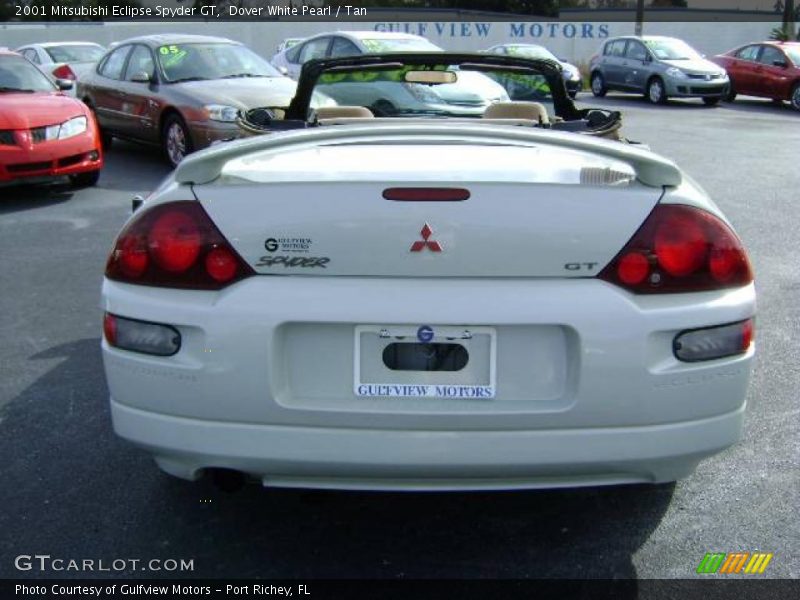 Dover White Pearl / Tan 2001 Mitsubishi Eclipse Spyder GT