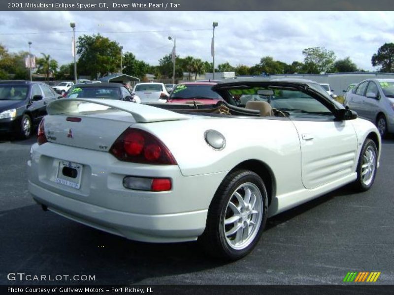 Dover White Pearl / Tan 2001 Mitsubishi Eclipse Spyder GT