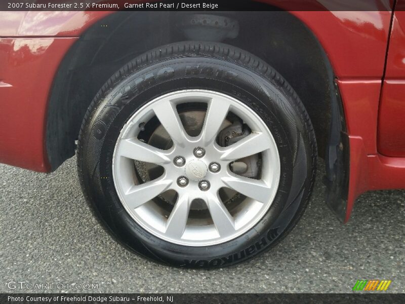 Garnet Red Pearl / Desert Beige 2007 Subaru Forester 2.5 X Premium