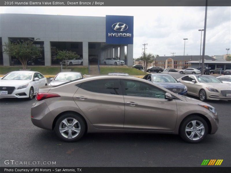 Desert Bronze / Beige 2016 Hyundai Elantra Value Edition