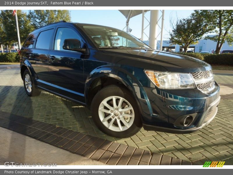 Fathom Blue Pearl / Black 2014 Dodge Journey SXT