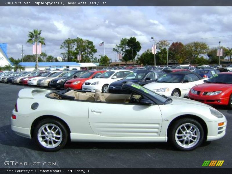 Dover White Pearl / Tan 2001 Mitsubishi Eclipse Spyder GT