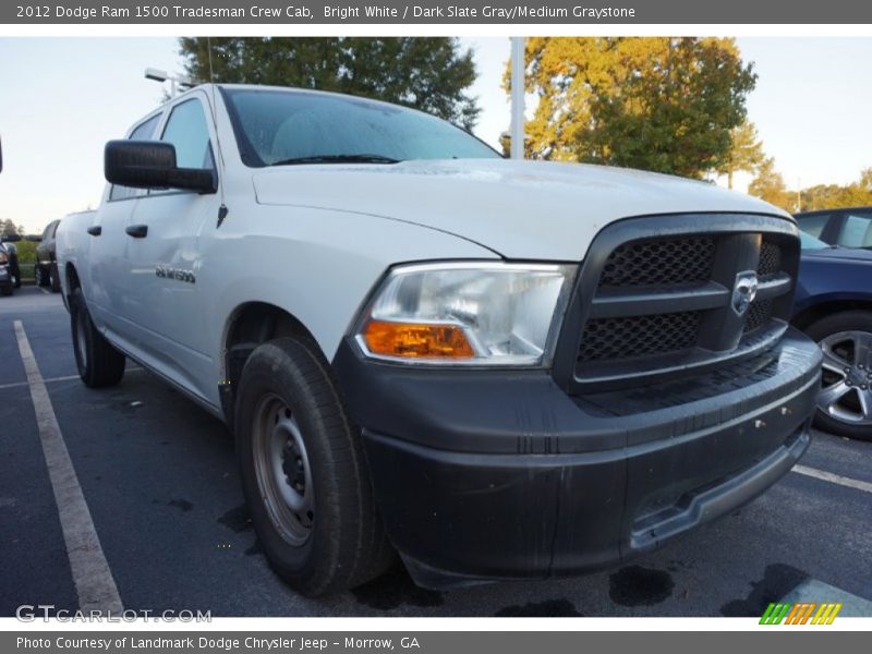 Bright White / Dark Slate Gray/Medium Graystone 2012 Dodge Ram 1500 Tradesman Crew Cab