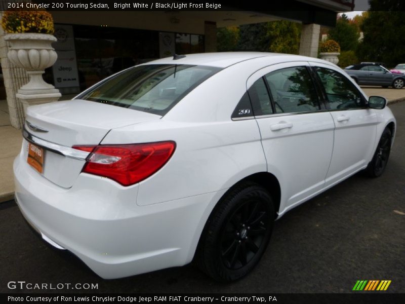 Bright White / Black/Light Frost Beige 2014 Chrysler 200 Touring Sedan