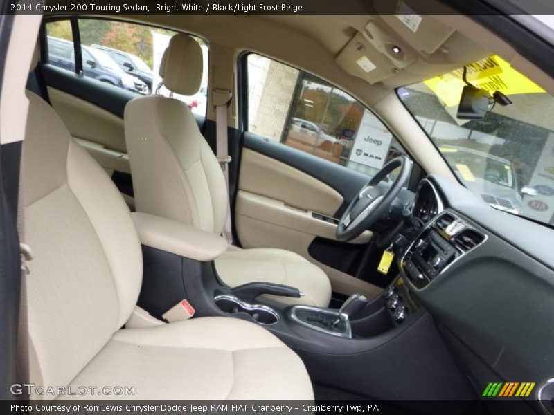 Bright White / Black/Light Frost Beige 2014 Chrysler 200 Touring Sedan