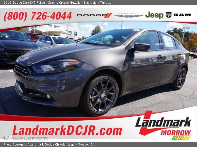 Granite Crystal Metallic / Black/Light Tungsten 2016 Dodge Dart SXT Rallye