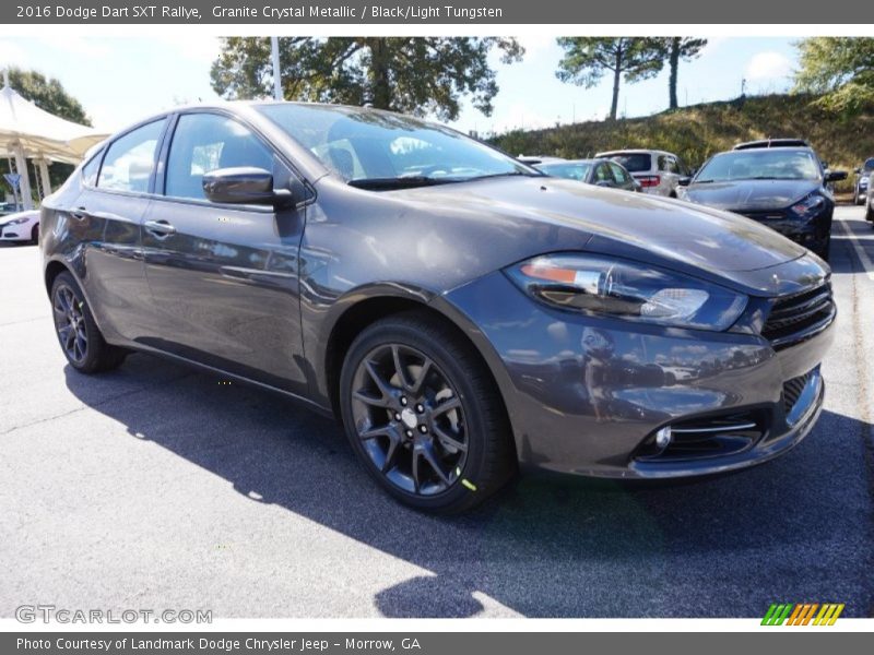 Granite Crystal Metallic / Black/Light Tungsten 2016 Dodge Dart SXT Rallye