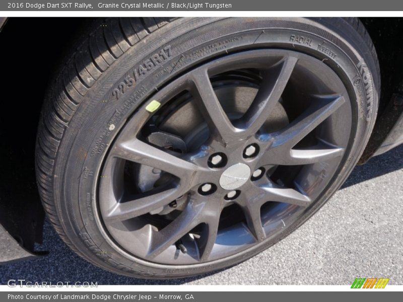 Granite Crystal Metallic / Black/Light Tungsten 2016 Dodge Dart SXT Rallye