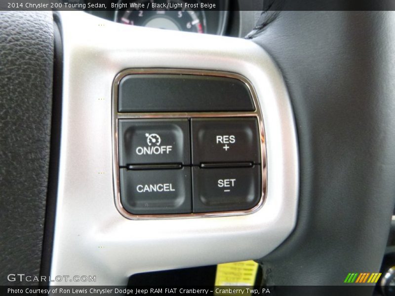 Bright White / Black/Light Frost Beige 2014 Chrysler 200 Touring Sedan