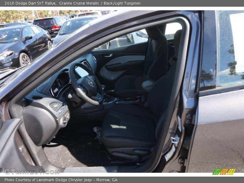 Granite Crystal Metallic / Black/Light Tungsten 2016 Dodge Dart SXT Rallye