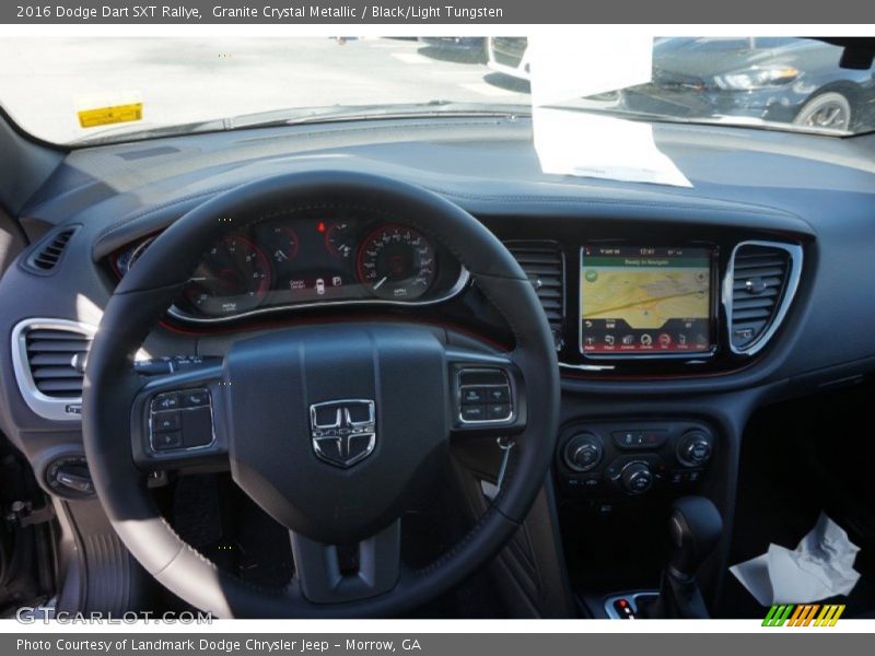 Granite Crystal Metallic / Black/Light Tungsten 2016 Dodge Dart SXT Rallye