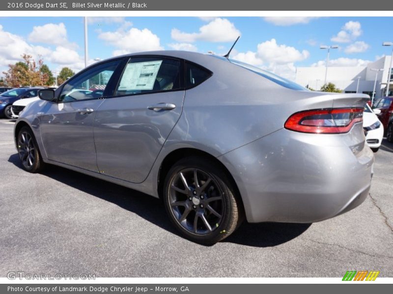 Billet Silver Metallic / Black 2016 Dodge Dart SE