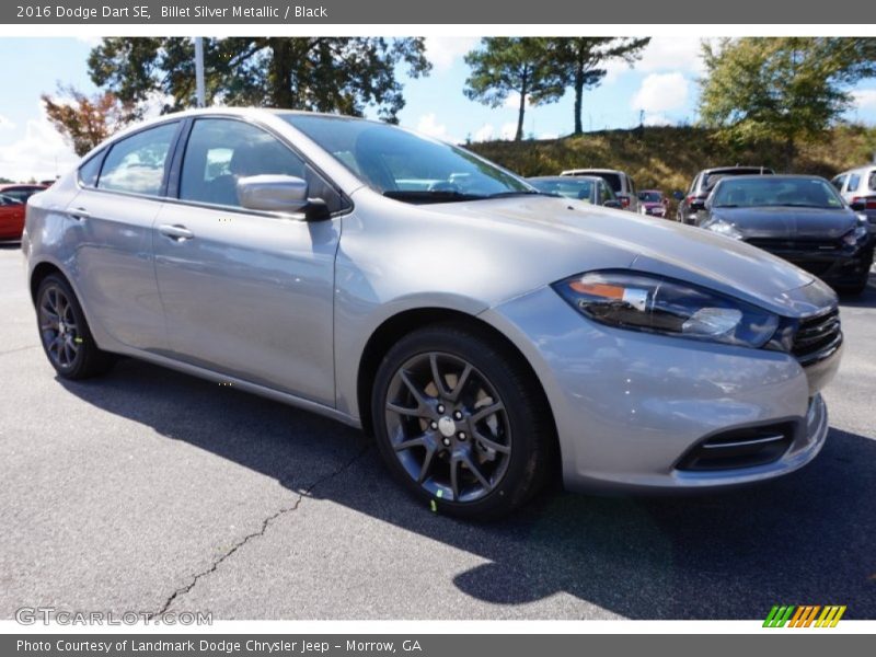 Billet Silver Metallic / Black 2016 Dodge Dart SE