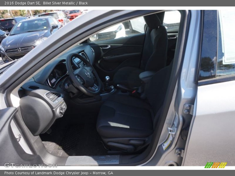 Billet Silver Metallic / Black 2016 Dodge Dart SE