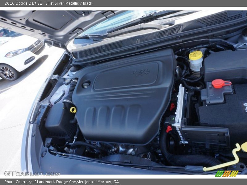 Billet Silver Metallic / Black 2016 Dodge Dart SE