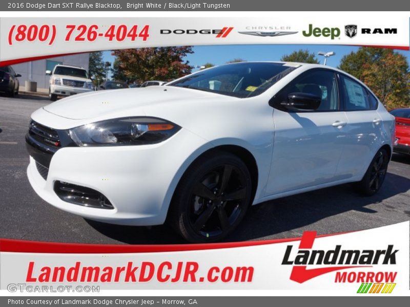 Bright White / Black/Light Tungsten 2016 Dodge Dart SXT Rallye Blacktop