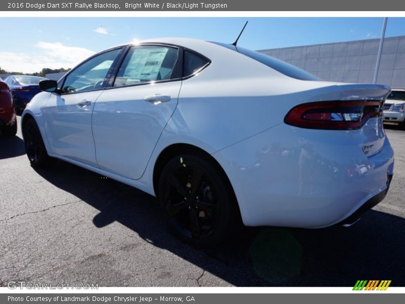 Bright White / Black/Light Tungsten 2016 Dodge Dart SXT Rallye Blacktop