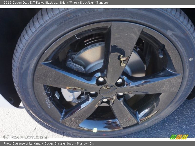 Bright White / Black/Light Tungsten 2016 Dodge Dart SXT Rallye Blacktop