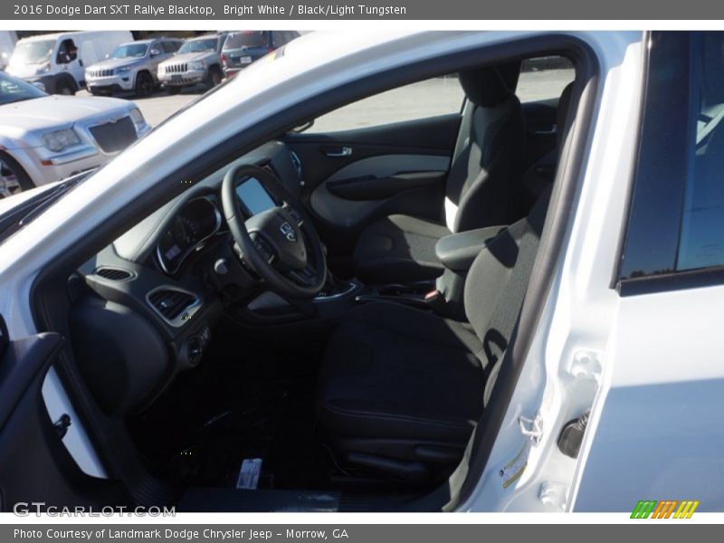 Bright White / Black/Light Tungsten 2016 Dodge Dart SXT Rallye Blacktop