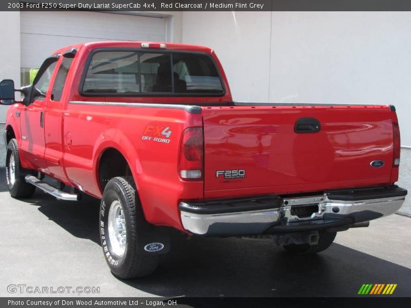 Red Clearcoat / Medium Flint Grey 2003 Ford F250 Super Duty Lariat SuperCab 4x4