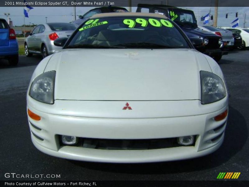 Dover White Pearl / Tan 2001 Mitsubishi Eclipse Spyder GT