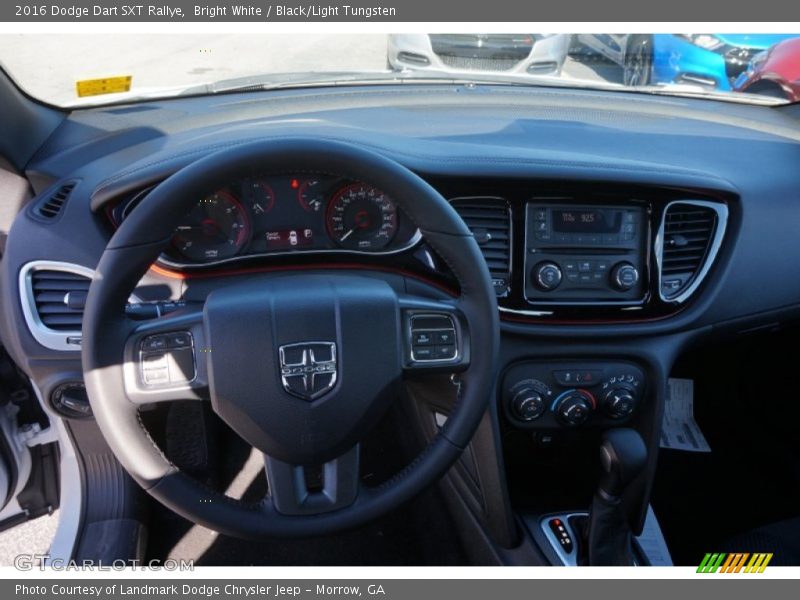 Bright White / Black/Light Tungsten 2016 Dodge Dart SXT Rallye