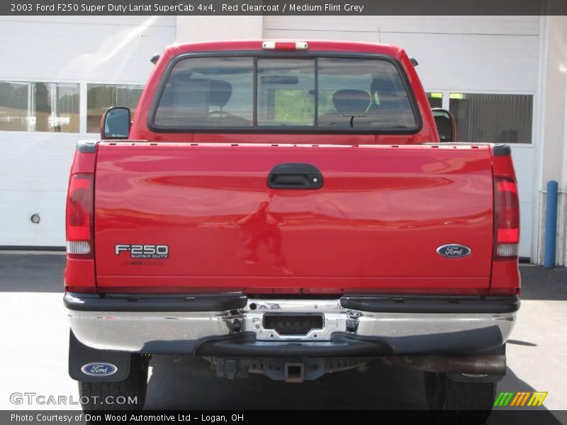 Red Clearcoat / Medium Flint Grey 2003 Ford F250 Super Duty Lariat SuperCab 4x4