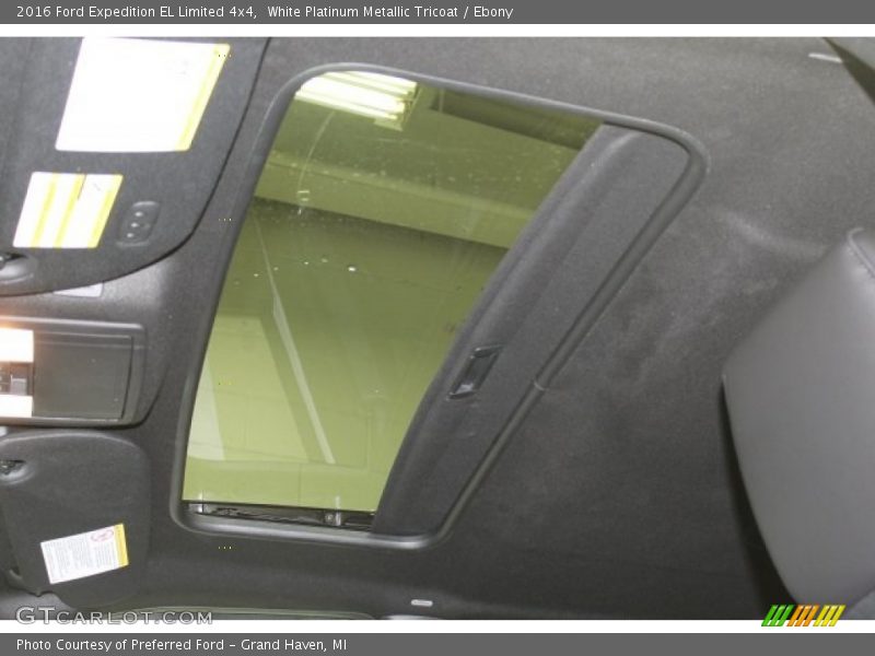 White Platinum Metallic Tricoat / Ebony 2016 Ford Expedition EL Limited 4x4
