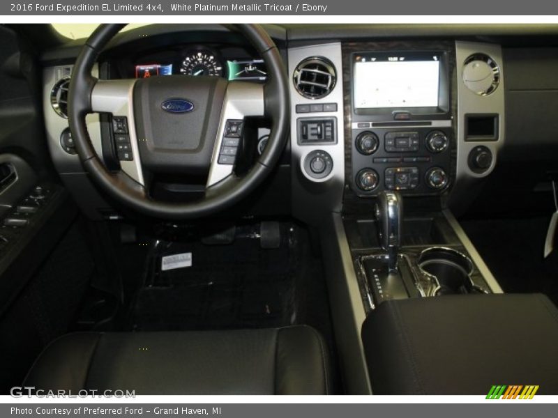 White Platinum Metallic Tricoat / Ebony 2016 Ford Expedition EL Limited 4x4