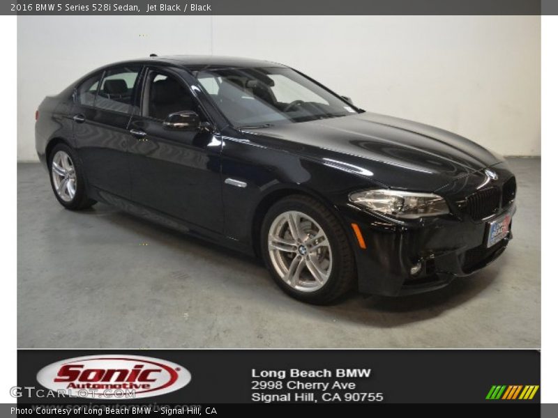 Jet Black / Black 2016 BMW 5 Series 528i Sedan