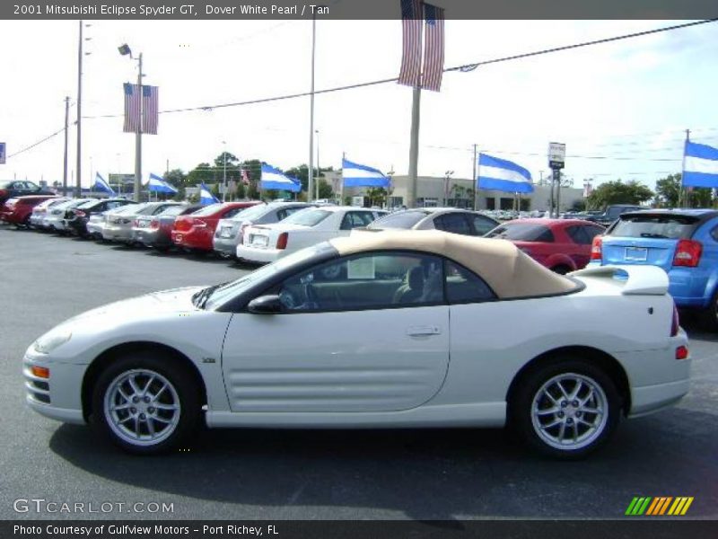 Dover White Pearl / Tan 2001 Mitsubishi Eclipse Spyder GT