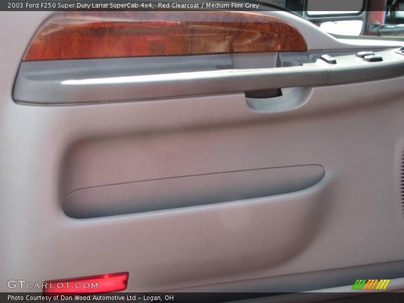 Red Clearcoat / Medium Flint Grey 2003 Ford F250 Super Duty Lariat SuperCab 4x4