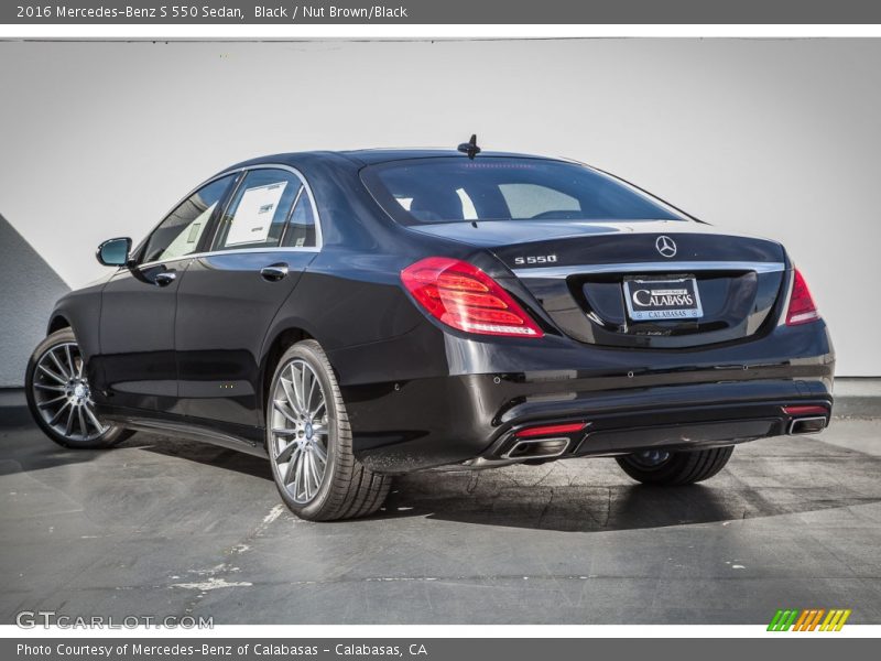 Black / Nut Brown/Black 2016 Mercedes-Benz S 550 Sedan