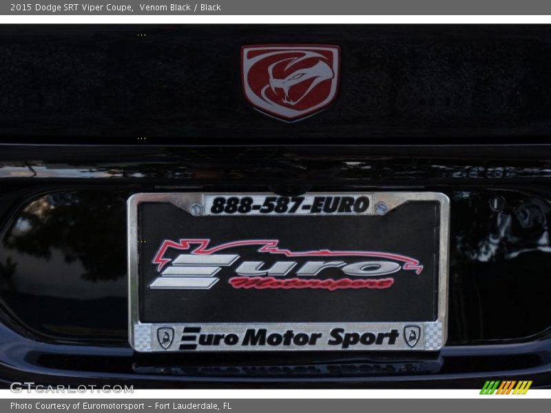 Venom Black / Black 2015 Dodge SRT Viper Coupe