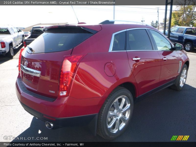 Crystal Red Tincoat / Shale/Brownstone 2016 Cadillac SRX Performance AWD