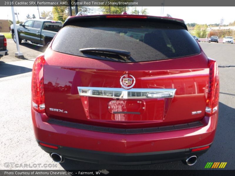 Crystal Red Tincoat / Shale/Brownstone 2016 Cadillac SRX Performance AWD