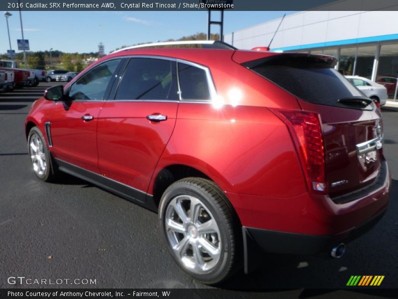 Crystal Red Tincoat / Shale/Brownstone 2016 Cadillac SRX Performance AWD