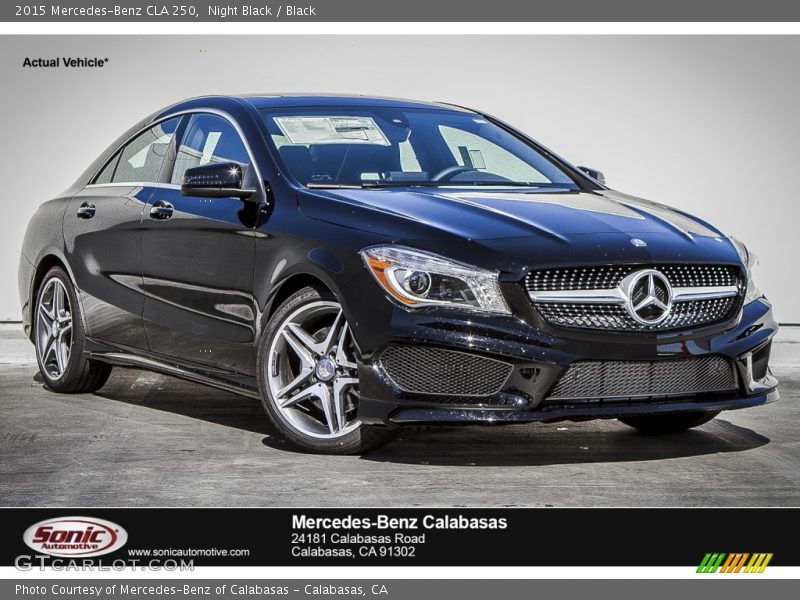 Night Black / Black 2015 Mercedes-Benz CLA 250