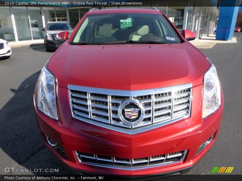 Crystal Red Tincoat / Shale/Brownstone 2016 Cadillac SRX Performance AWD