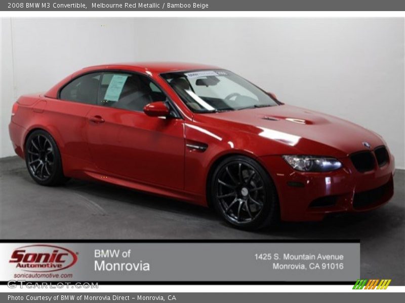 Melbourne Red Metallic / Bamboo Beige 2008 BMW M3 Convertible