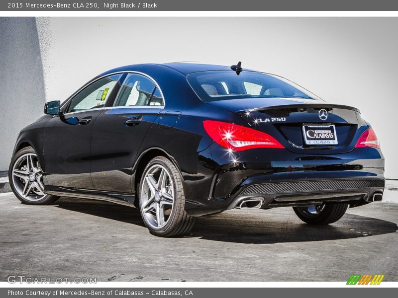 Night Black / Black 2015 Mercedes-Benz CLA 250