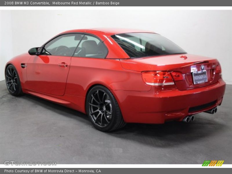 Melbourne Red Metallic / Bamboo Beige 2008 BMW M3 Convertible