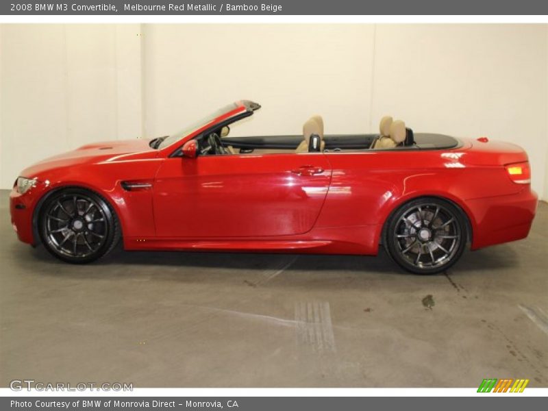Melbourne Red Metallic / Bamboo Beige 2008 BMW M3 Convertible