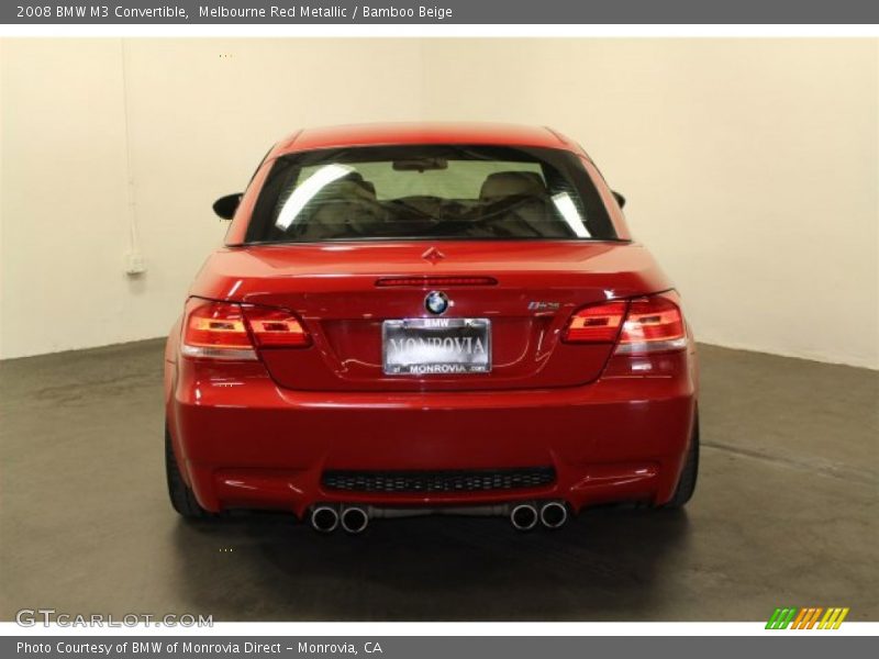 Melbourne Red Metallic / Bamboo Beige 2008 BMW M3 Convertible