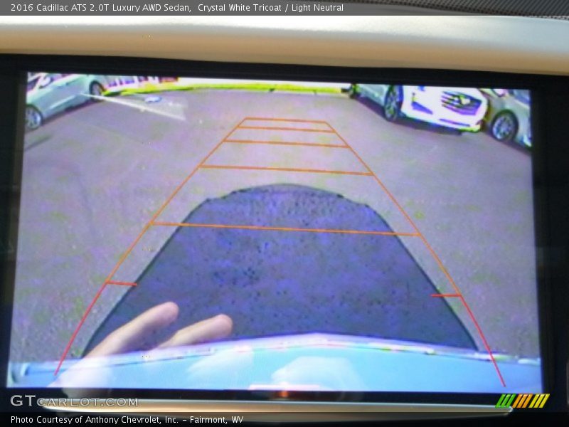 Crystal White Tricoat / Light Neutral 2016 Cadillac ATS 2.0T Luxury AWD Sedan