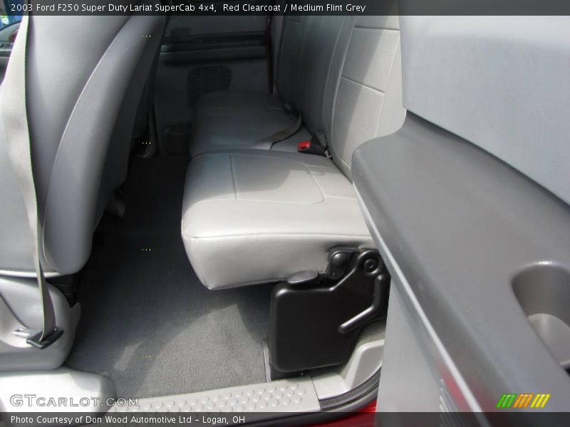 Red Clearcoat / Medium Flint Grey 2003 Ford F250 Super Duty Lariat SuperCab 4x4